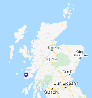 map showing a pin for smuilceag on
      Mull